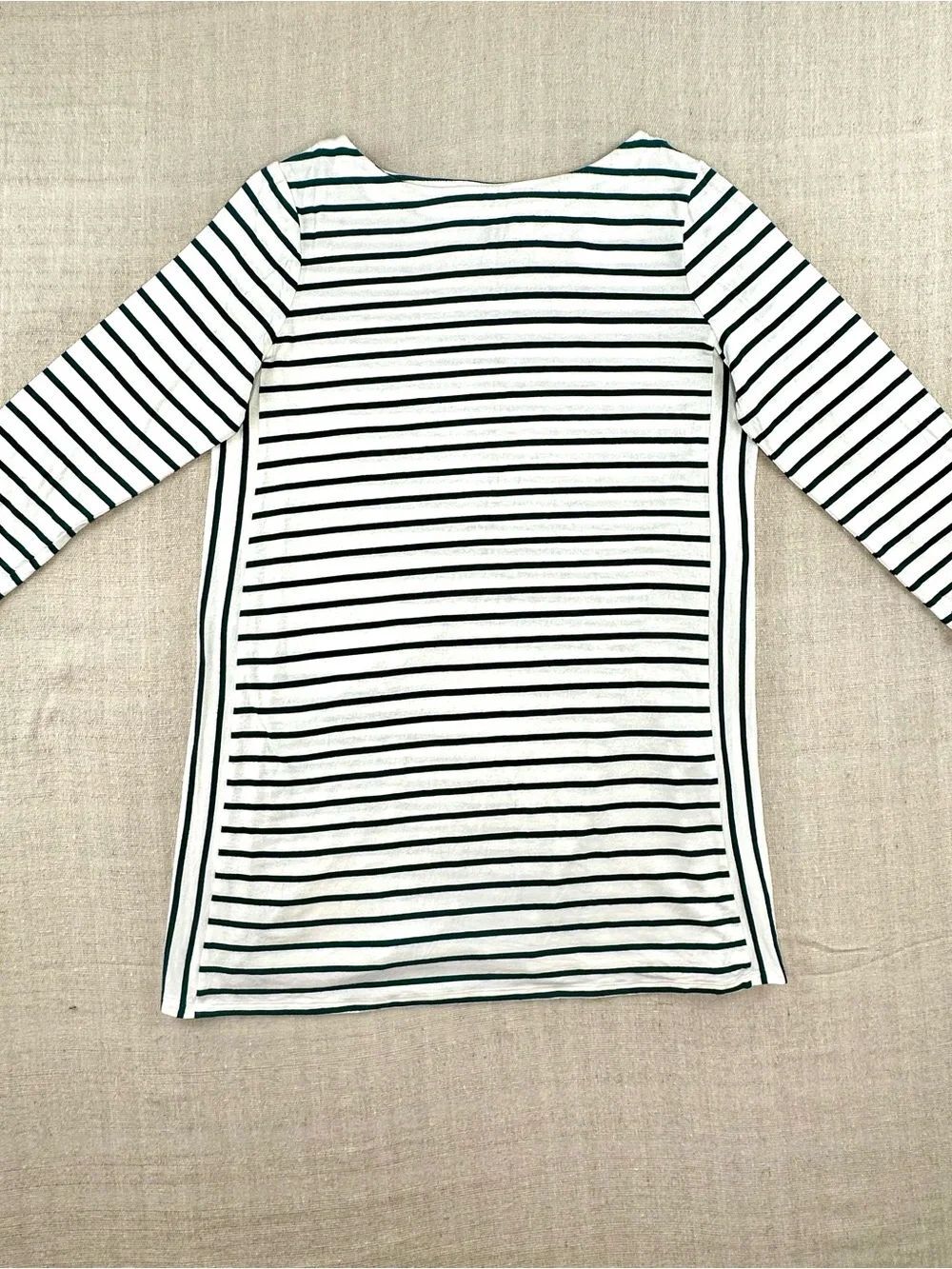 J. Jill Wearever Collection Striped Tunic Top Womens Small 3/4 Length Sleeve